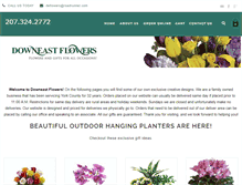 Tablet Screenshot of downeastflowers.com